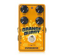 Caline CP-516 Orange Burst Overdrive Pedal de efecto de guitarra True Bypass Design Perillas blancas
