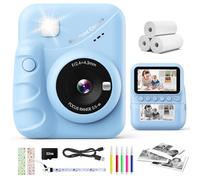 CalineGam Camara Fotos Infantil Instantanea, 3,0'' Pantalla HD 48MP Cámara Instantánea Niños con Tarjeta de 32 GB, 1080P Camara Infantil Digital Niños, Regalo para Niños y Niñas 3 a 12 Años (Azul)