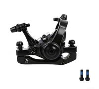 Caliper Freno Disco Ajustable Ambos Lados Metal Caliper Freno | Mecanismo para bloqueo central, fijación segura, mantenimiento sencillo, ideal ciclismo montaña(Black Front Brake)