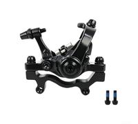 Caliper Freno Disco Ajustable Ambos Lados Metal Caliper Freno | Mecanismo para bloqueo central, fijación segura, mantenimiento sencillo, ideal ciclismo montaña(Black Rear Brake)