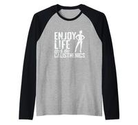 Calistenia Calistenia Musculación de la Calle Aumenta la Fuerza Camiseta Manga Raglan