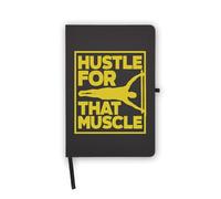 Calisthenics - Cuaderno de entrenamiento con bandera humana, páginas en blanco, cubierta de piel sintética, planificador, diario, cuaderno de trabajo