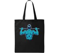 Calisthenics Pull Ups Back Work Out - Bolsa de algodón ecológico natural, color negro, Black, Talla única