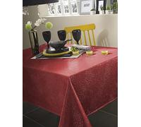 CALITEX Electra - Mantel de poliéster, 140 x 300 cm, Color Rojo