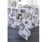 CALITEX Gibret - Mantel de poliéster Natural, 150 x 300 cm