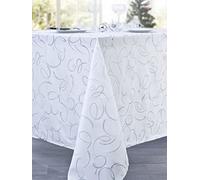 CALITEX Serpentin - Mantel (poliéster, 140 x 300 cm), Color Blanco