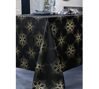 CALITEX Strass - Mantel de poliéster Dorado, 140 x 300 cm