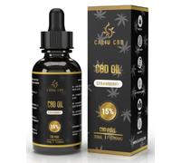 CALIU CBD | CBD OIL |Aceite de CBD puro 15% 30ML 4500Mg | Base Aceite cáñamo enriquecido con MCT |Extracto fresa 0% THC |1200 gotas de Cannabidiol PREMIUM| | Fabricado en EU