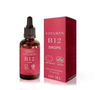 CALIU GUMMY | Gotas líquidas de Vitamina B12-100 ml - 500 mcg por gota de Metilcobalamina y Adenosilcobalamina - Fórmula sublingual para energía, metabolismo y sistema nervioso