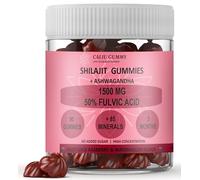CALIU GUMMY | Shilajit gominolas | 90 | 50% ácido fúlvico | 3 meses | 1500 mg de shilajit puro con Ashwagandha natural | +85 minerales | Suplemento hombres | Energía, vitalidad y bienestar | Himalaya