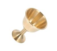 Cáliz del Templo de Latón Dorado, Copa Europea Elegante Retro 1 Pieza