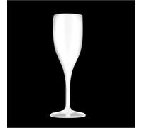 Cáliz Flute Irrompible Blanco 150cc San GOLD PLAST Vidrio Fiesta Partido
