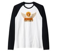 Cáliz para la Misa Católica Santa Eucaristía Primera Comunión Camiseta Manga Raglan