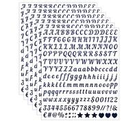 Calkkrer 6 Piezas de Etiquetas con Letras Azules, Letras Adhesivas de Vinilo en Minúsculas, Stickers de ABC para Manualidades DIY, Scrapbooking, Etiquetas Decorativas