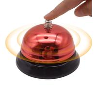 Call Bell - Mesa de servicio de escritorio, mostrador frontal, hotel, oficina, restaurante, escuela, recepción, portátil, metal, botón cromado, accesorio de escritorio, compacto, notificación, alerta