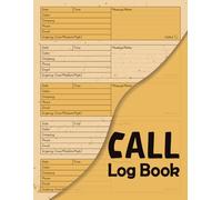 Call Log Book: Small Business Call Log and Voicemail Recording Notebook, Over 500 Telephone Record Space.
