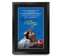 Call Me by Your Name 2017 Póster Firmado Enmarcado A3 Lámina Regalo Cine