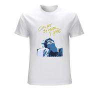Call Me by Your Name Crew Neck Unisex Short Sleeve Camiseta Blanco, blanco, M