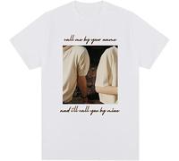 Call Me by Your Name Vintage T-Shirt Timothee Chalamet Cotton Men T Shirt tee Tshirt White XL