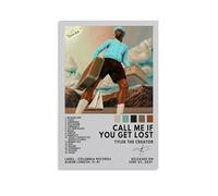 Call Me If You Get Lost Tyler, The CreatorWall Art - Póster decorativo moderno y minimalista, impermeable, fácil de mantener, para sala de estar, dormitorio, fondo de pared para mejorar el estilo, 50