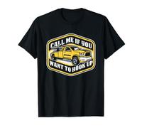 Call Me If You Want to Hook Up Camión de Remolque Camiseta gráfica económica