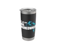 Call Me Mr. Homeowner 2026 Hombre Dueño Nueva Casa Inauguración Vaso térmico de acero inoxidable de doble pared