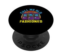 Call Me Old Fashioned Arcade Juegos Videojuegos Gamer PopSockets PopGrip Adhesivo