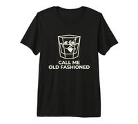 Call Me Old Fashioned Cocktail Lover Divertido Minimalista Camiseta Premium