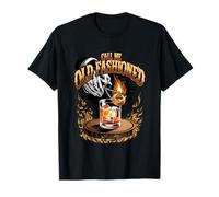 Call Me Old Fashioned Whisky Camisas Para Hombre Mayor Retro Camiseta