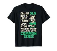 Call Me Old Funny Sarcástico Dicho Diseño Humor Cebra Camiseta