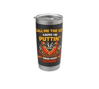 Call Me The Vet Cause I Be Puttin 'These Dogs Down Hot Dogs Vaso térmico de acero inoxidable de doble pared