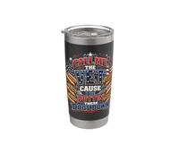 Call Me The Vet Cause I Be Puttin These Dogs Down Patriotic Vaso térmico de acero inoxidable de doble pared