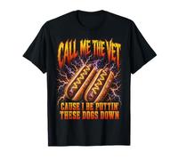 Call Me The Vet Puttin These Dogs Down Funny Hot Dog Meme Camiseta