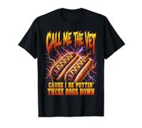 Call Me The Vet Puttin These Dogs Down Funny Hot Dog Meme Camiseta
