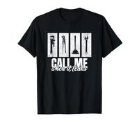 Call Me When It Leaks Funny Plumber Plumbing Humor Repair Camiseta