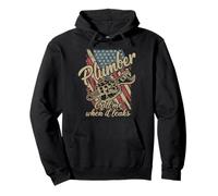Call Me When It Leaks Funny Plumber Plumbing Humor Repair Sudadera con Capucha