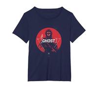 Call of Duty: Modern Warfare 2 Ghost Red Spotlight Shot Camiseta, Mujer Tallas Grandes, Azul Marino, 4XL Grande