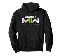 Call of Duty: Modern Warfare 2 Official Video Game Logo Sudadera con Capucha, Unisex para Adultos, Negro, M