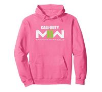Call of Duty: Modern Warfare 2 Official Video Game Logo Sudadera con Capucha, Unisex para Adultos, Rosa Brillante, L