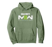 Call of Duty: Modern Warfare 2 Official Video Game Logo Sudadera con Capucha, Unisex para Adultos, Verde Salvia, S
