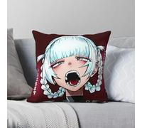 Call Of The Night Nazuna Nanakusa - Funda de almohada cuadrada de poliéster y lino, terciopelo, con cremallera, decorativa, funda de almohada para sofá