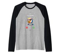 Call The Ball Funny Volleyball Player Team Humor Camiseta Manga Raglan