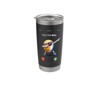 "Call The Ball" Funny Volleyball Player Team Humor Vaso térmico de acero inoxidable de doble pared
