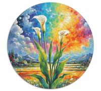 Calla Lily 1000 Pieces Jigsaw Puzzles For Adults Challenging Game Stress Relieving Entertainment Cultivate The Spirit of Teamwork for Adults and Kids, Age 12 Years Up 1000pcs (67.5x67.5cm)