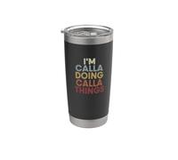 Calla Name Calla Personalized Name First Given Vaso térmico de acero inoxidable de doble pared