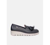 Callaghan Mocasines de mujer en piel con sistema Adaptaction. Azul marino 39