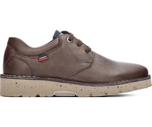 Callaghan - Zapato Casual de Cordones,Blucher Plano,Suela de Goma,Liso,clásico,Sencillo,Plantilla Extraible para: Hombre Color: Marron Talla:40