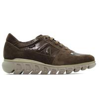 Callaghan - Zapato Casual de Piel, Deportivo de Vestir, cuña Baja, Cordones Planos, Suela extralight de Goma, para: Mujer Color: TRUFA Talla:39
