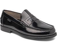 Callaghan - Zapato mocasín Castellano de Piel, con Antifaz,Banda,Suela de Piel,tacón bajo,Liso,Azul Marino, para: Hombre Color: Negro Talla:45