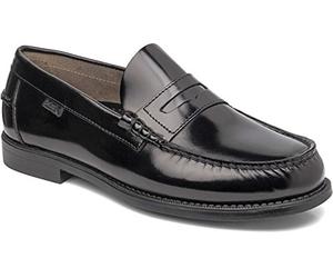 Callaghan - Zapato mocasín Castellano de Piel, con Antifaz,Banda,Suela de Piel,tacón bajo,Liso,Azul Marino, para: Hombre Color: Negro Talla:45